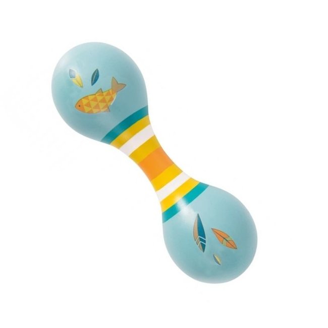Moulin Roty Maracas Blauw Hout