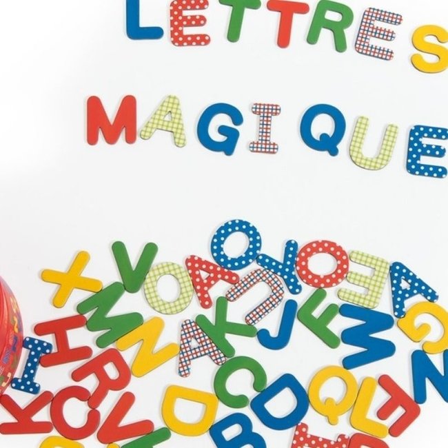 Moulin Roty Speelgoed Magnetic Letters 54 pcs. Les Popipop