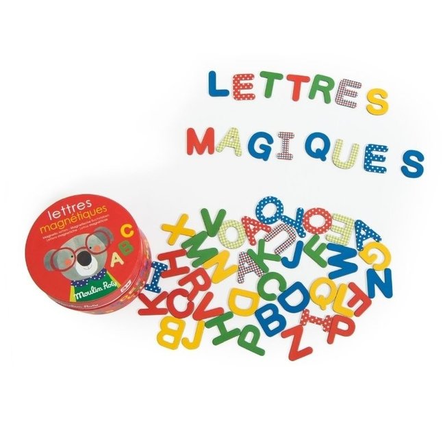 Moulin Roty Speelgoed Magnetic Letters 54 pcs. Les Popipop