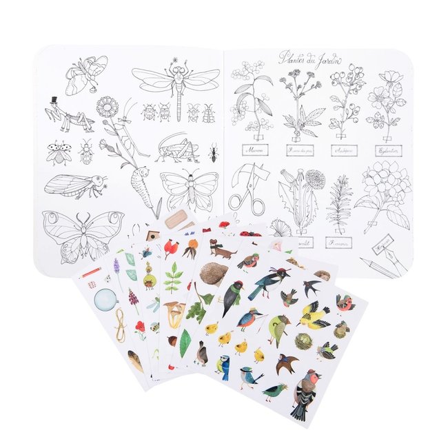 Moulin Roty Kleurboek & Stickers Botanisch