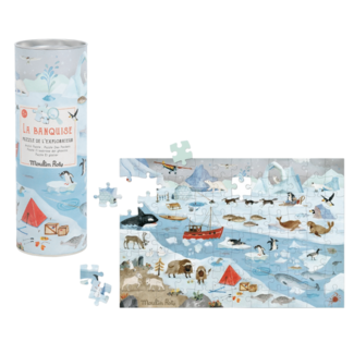 Moulin Roty Speelgoed Puzzle Artic Le Jardin 96 pcs.