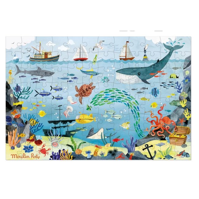 Moulin Roty Speelgoed Puzzle Ozean Le Jardin 96 Stk.
