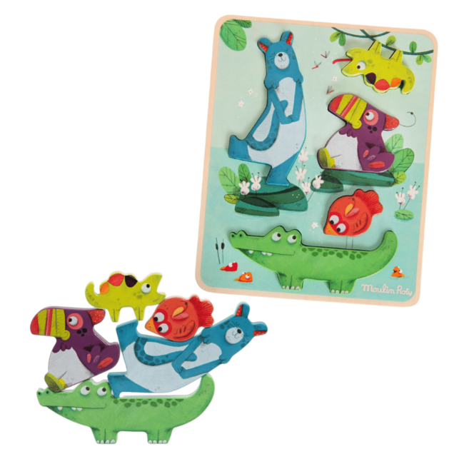 Moulin Roty Sensory Puzzle Dans La Jungle