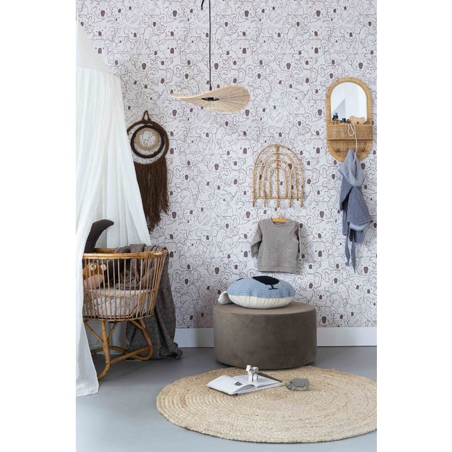 KidsDepot Rattan Garderobe Ruby Regenbogen