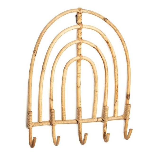 KidsDepot Rattan Coat Rack Ruby Rainbow