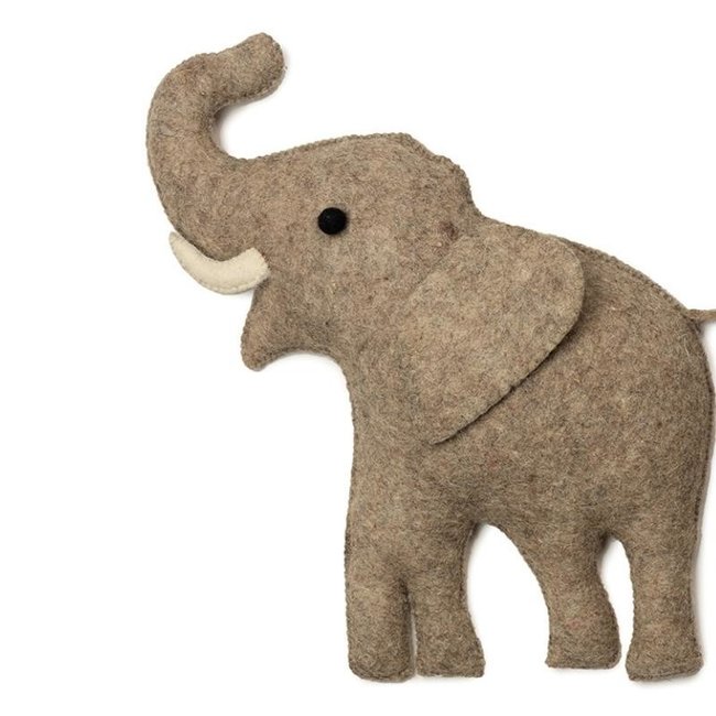 KidsDepot Olli Wanddecoratie Olifanten Grijs