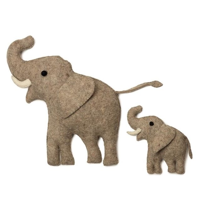 KidsDepot Olli Wall decoration Elephants Grey