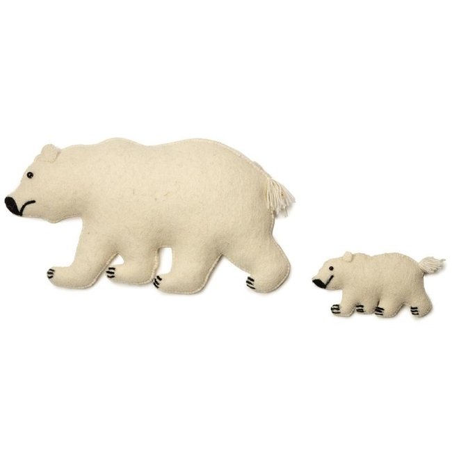 KidsDepot Ivy Wall decoration Polar Bears Beige