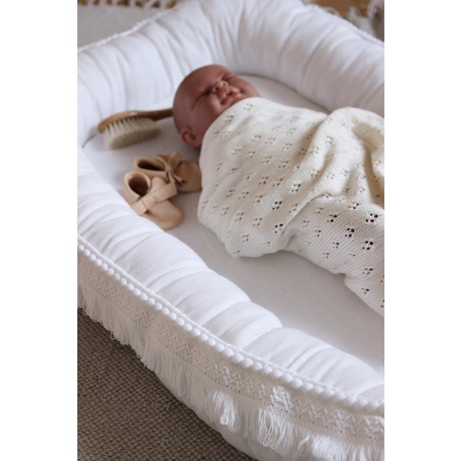 Cotton & Sweets Babynest Boho Wit