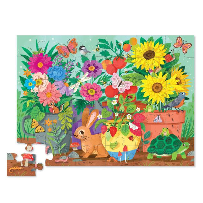 Crocodile Creek Puzzels Bodenpuzzle Garden Friends 36 Teile 3 Jahre+