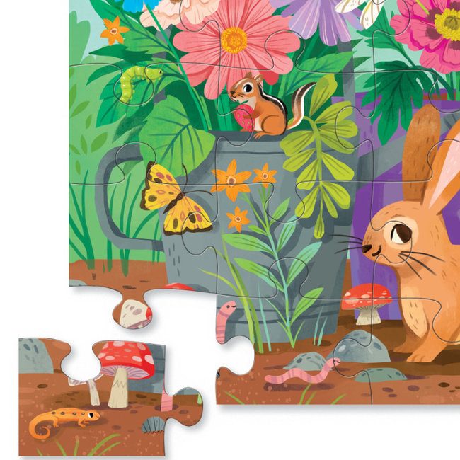Crocodile Creek Puzzels Vloerpuzzel Garden Friends 36 stukjes 3 jaar+