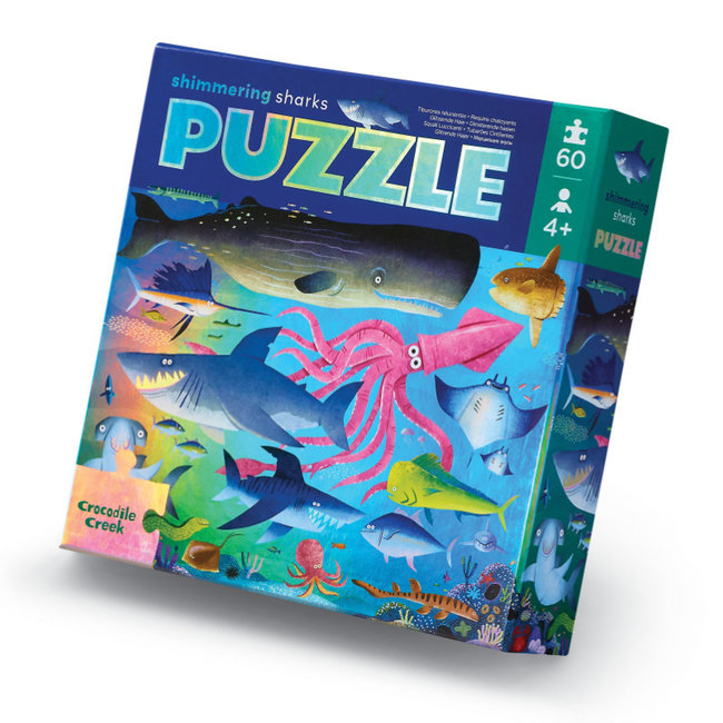 Crocodile Creek Puzzels Puzzle Shimmering Shark 60 Teile