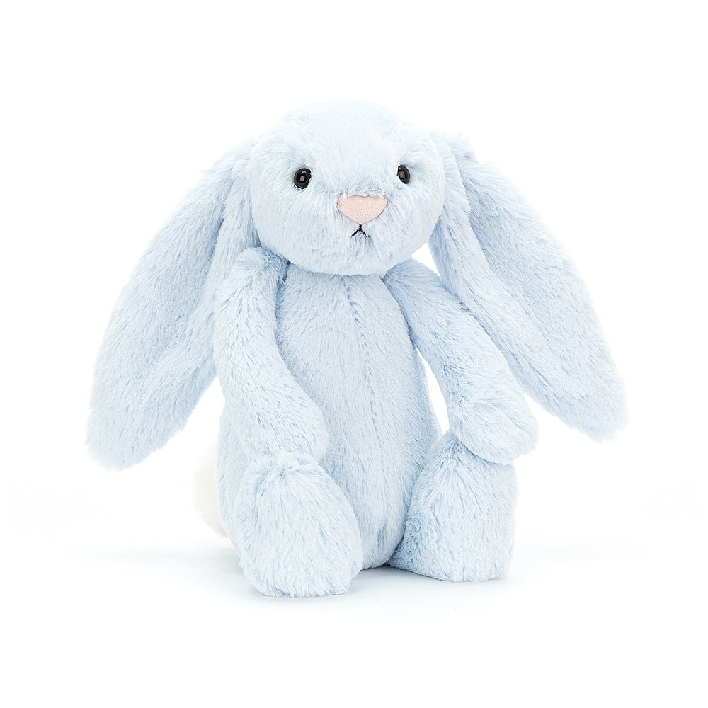Jellycat Bashful Bunny Blauw - Konijn Medium 31cm - - Toys