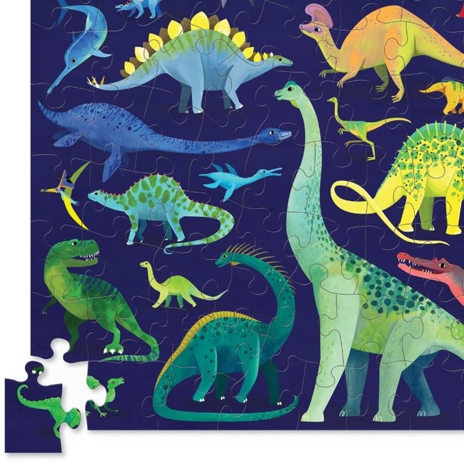 Crocodile Creek Puzzels Puzzel Dino World 100 st. 5 jaar+