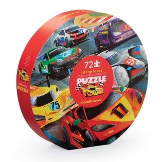 Crocodile Creek Puzzels Puzzle Racing Cars Round 72 pieces