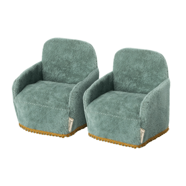Maileg Chairs For Mice Green