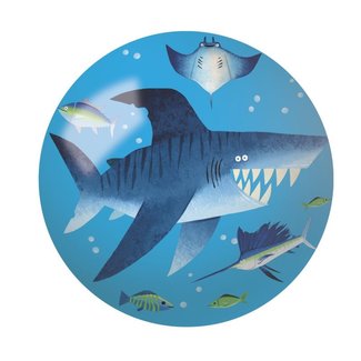 Crocodile Creek Puzzels Speelbal Blauw Haai 10 cm