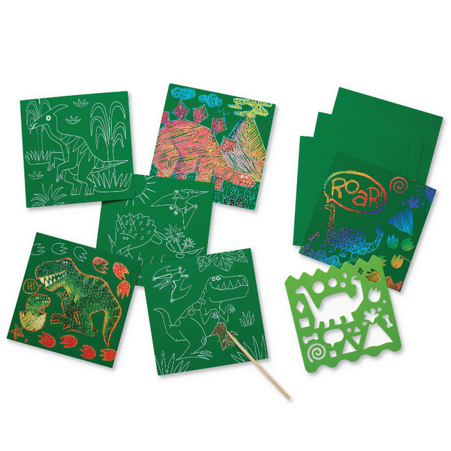 Crocodile Creek Puzzels Scratch Cards Dinosaur Sparkle