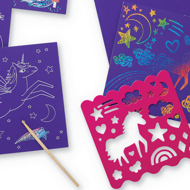 Crocodile Creek Puzzels Kraskaarten Unicorn Sparkle