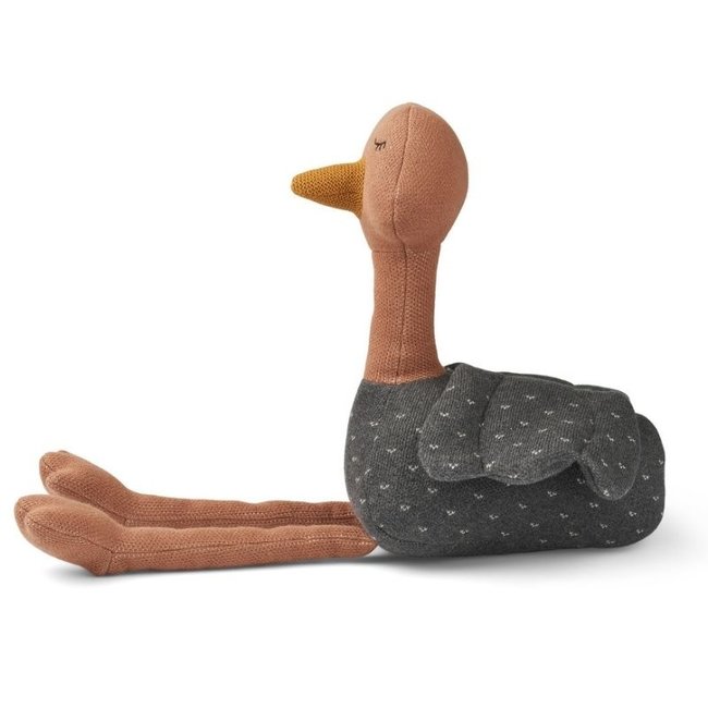 Liewood Knuffel Struisvogel Charlotte Grijs 30 cm