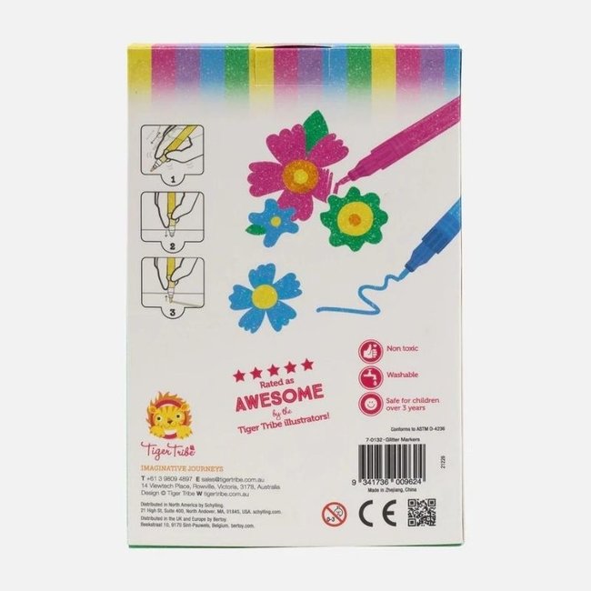 Tiger Tribe Glitzerstifte 6-Teilig