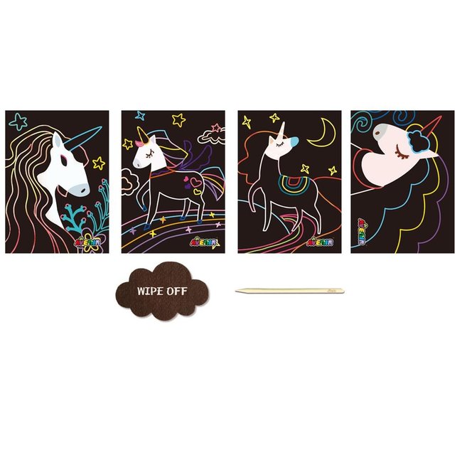 Scratch Creatief Speelgoed Scratch Art  Unicorns