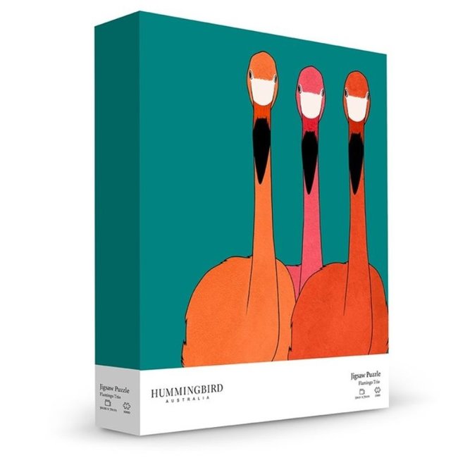 Hummingbird Australia Puzzle Flamingo Trio 1000 Teile