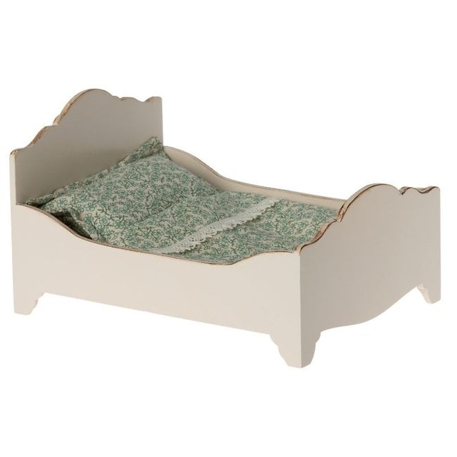 Maileg Bed Micro Wood White