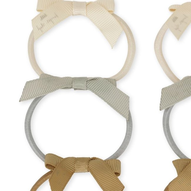 Konges Sløjd Hair Elastics Bows Blue 4 Pcs