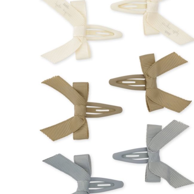 Konges Sløjd Hair Clips Bows Blue 6 Pcs