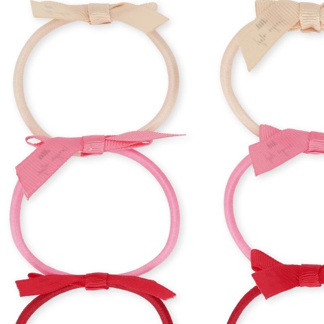 Konges Sløjd Haargummi Schleifen Rosa 6er Set