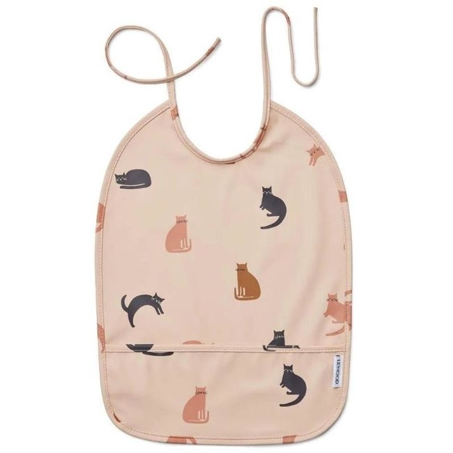 Liewood Bib Lai Cats Beige