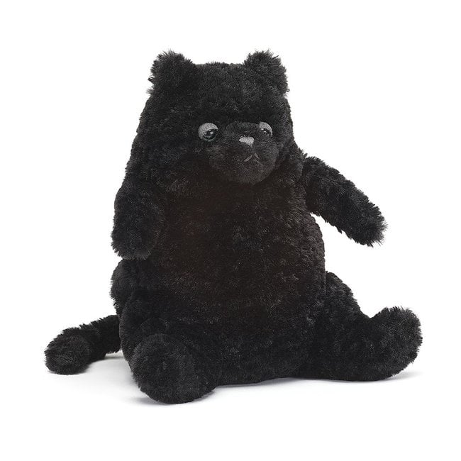 Jellycat Amore Cat Soft Toy Black Small 15 cm