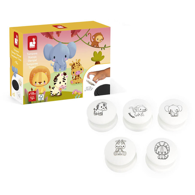 Janod Stempel-Set Stampinoo Savannah