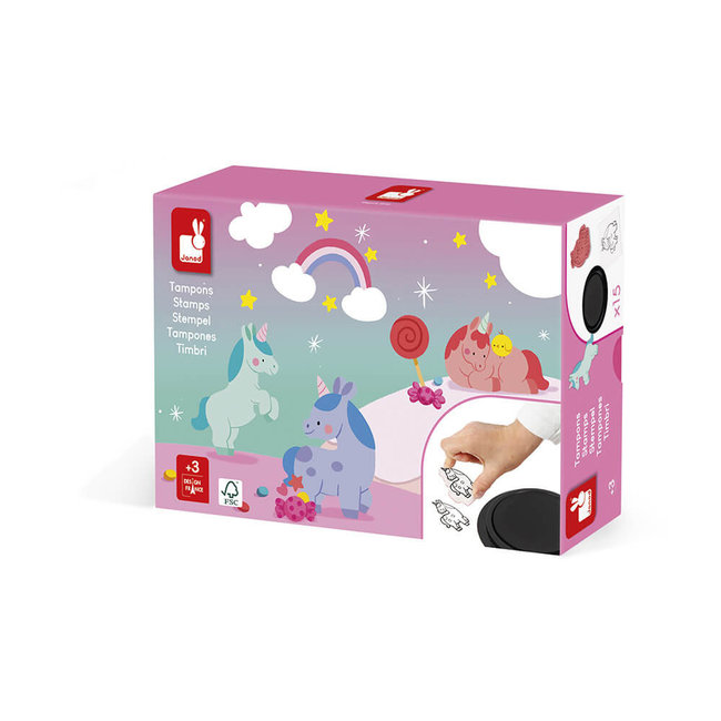 Janod Stempel-Set Unicorns Stampinoo