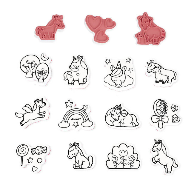 Janod Stamps Unicorns Stampinoo
