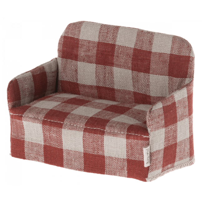 Maileg Couch For Mice Red Micro Dollhouse