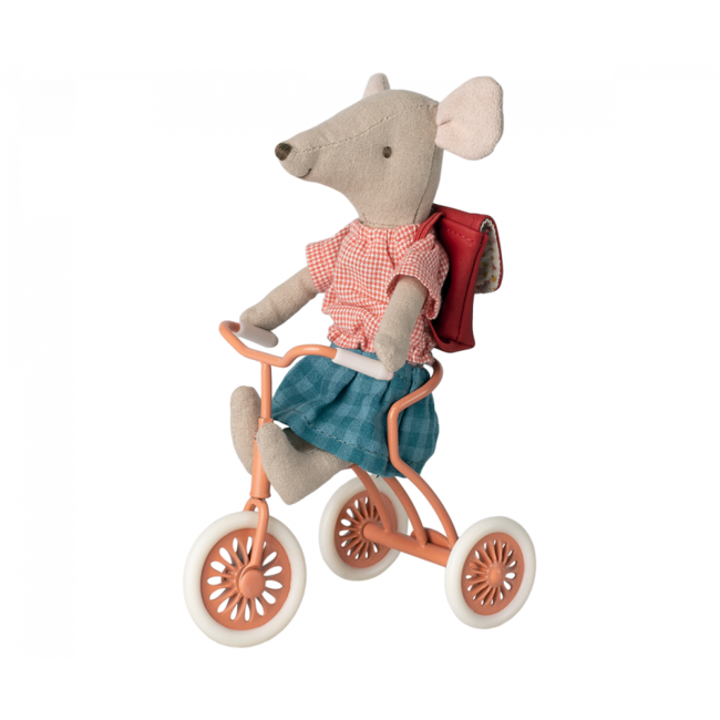 Maileg Tricycle Mouse Big Sister Red 13 cm