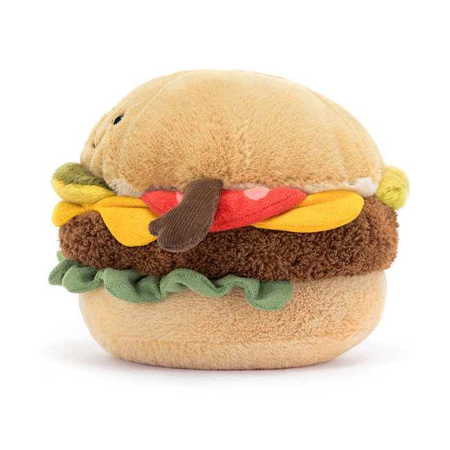 Jellycat Hamburger Amuseable Knuffel 11 cm