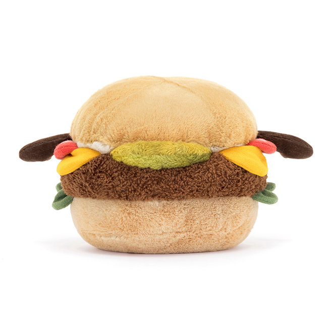 Jellycat Amuseable Burger Soft Toy 11 cm