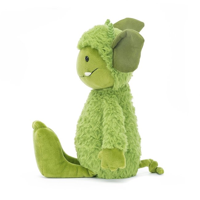 Jellycat Grizzo Gremlin Plüschfigur Grün 27 cm