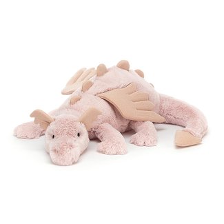 Jellycat Snow Dragon Rose Huge 66 cm Jellycat Snow Dragon Rose Huge 66 cm