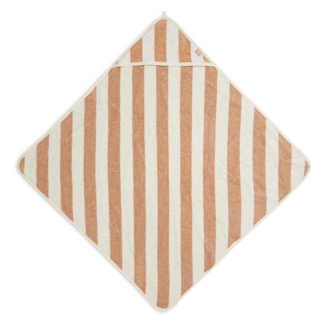 Jollein Kapuzenhandtuch Stripe Biscuit Beige