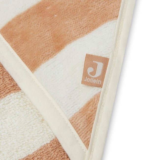 Jollein Badcape Stripe Biscuit Beige