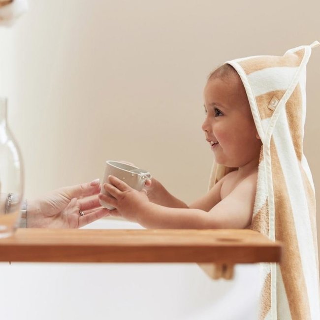 Jollein Badcape Stripe Biscuit Beige