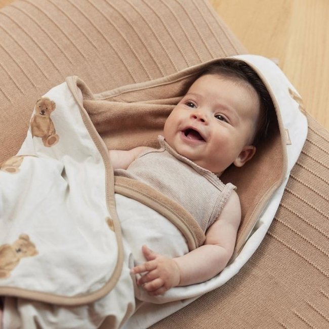 Jollein Kapuzenhandtuch Teddybär Beige