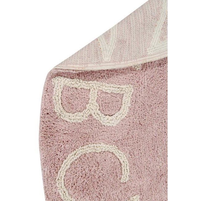 Lorena Canals Round Rug ABC Pink Ø 150 cm
