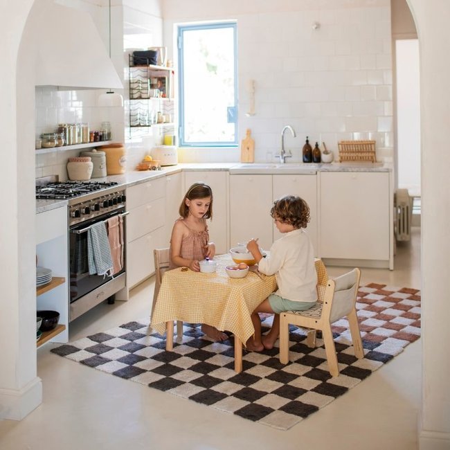 Lorena Canals Rug Kitchen Tiles Dark Grey 120 x 160 cm