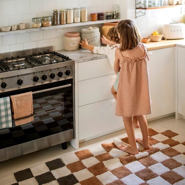 Lorena Canals Vloerkleed Mozaiek Toffee 120 x 160 cm