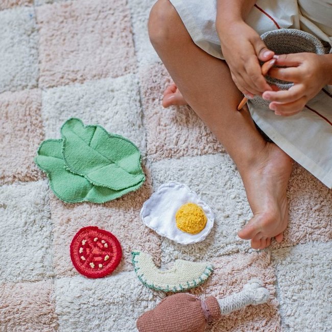 Lorena Canals Teppich Küchenfliesen Rosa 120 x 160 cm